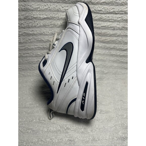 Nike Air Monarch Men\'s Shoes Size 11 White Navy Blue Running main image 6